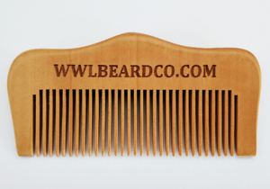 Beard Comb - Whiskey, Wood & Leather Beard Company