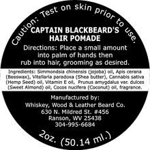 Load image into Gallery viewer, Captain Blackbeard’s Hair Pomade