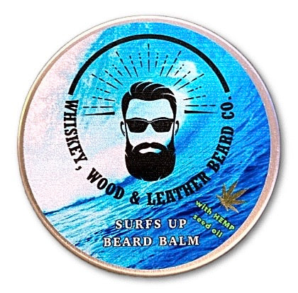 Surf’s Up Beard Balm - Whiskey, Wood & Leather Beard Company, LLC
