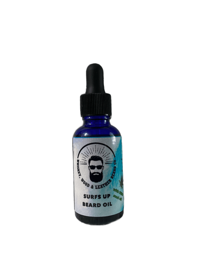 Surfs Up Beard Oil - Whiskey, Wood & Leather Beard Company, LLC